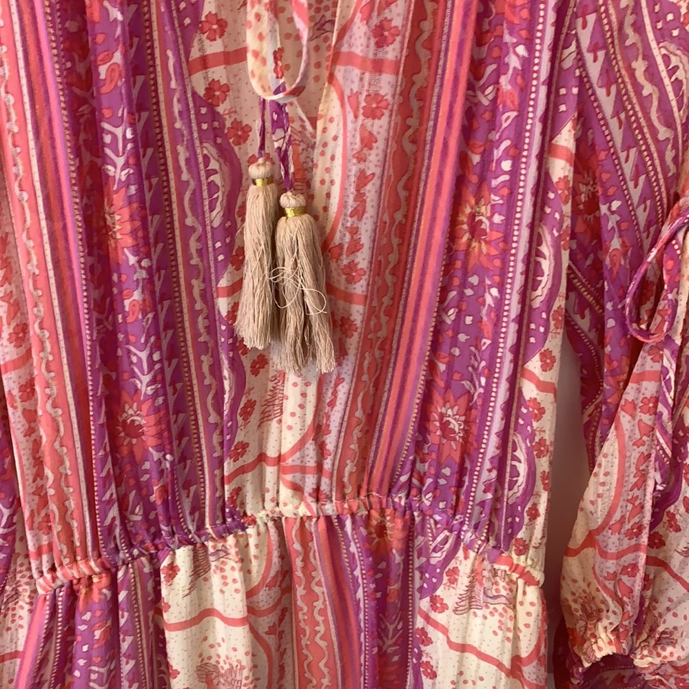 Gorgeous LoveShackFancy Silk Bohemian Dress - Size S - Picture 5 of 11